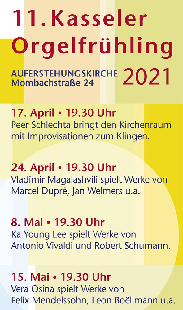 Flyer - 11. Kasseler Orgelfrühling 2021