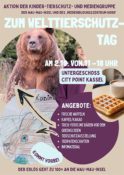 Plakat zum Welttierschutztag 2026
