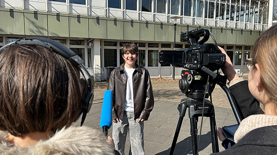 Jugendliche beim Dreh