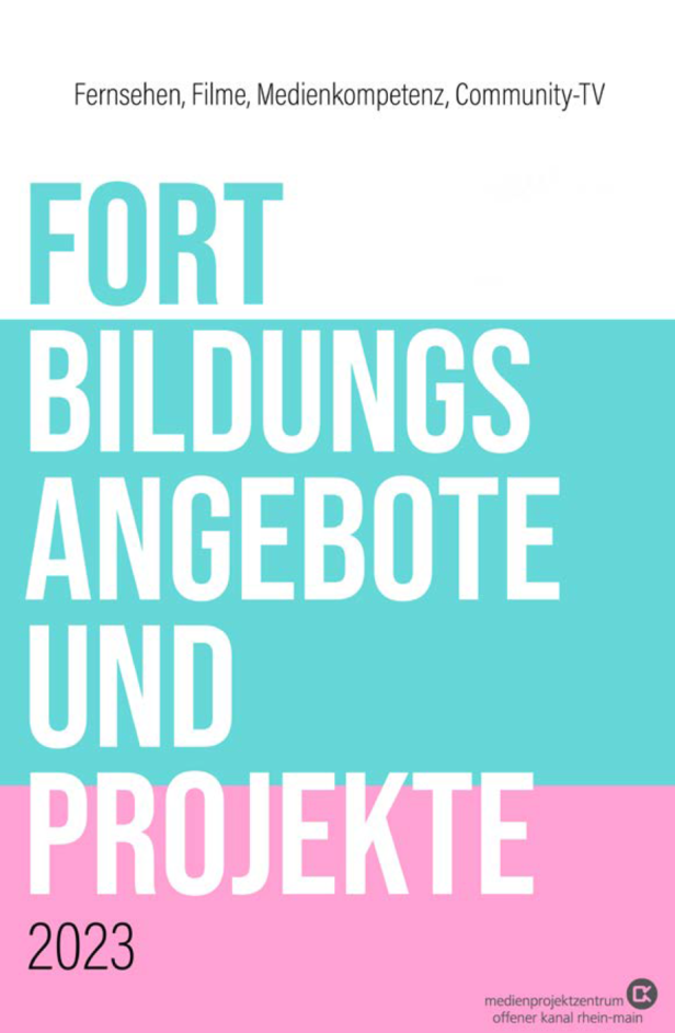 Cover Broschüre Fortbildungsangebote und Projekte MOK Rhein-Main 2023