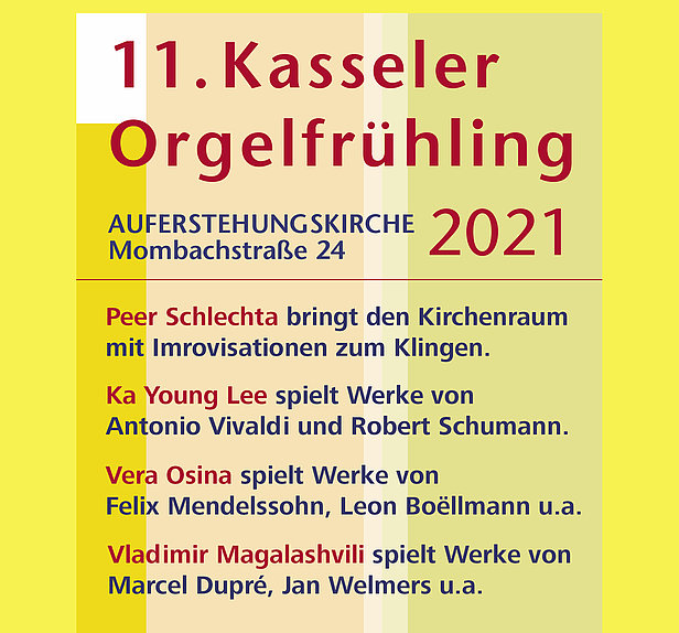 Plakat 11. Kasseler Orgelfrühling