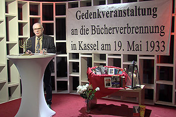 Gerd Möller im Studio des Offenen Kanal Kassel