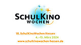 Logo SchulKinoWochen - 18. SchulKinoWochen Hessen - 4.-15. März 2024 - www.schulkinowochen-hessen.de