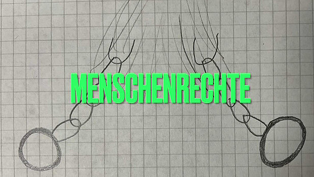 Das Wort Menschenrechte