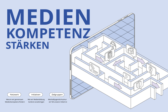Cover Broschüre Medienkompetenz stärken