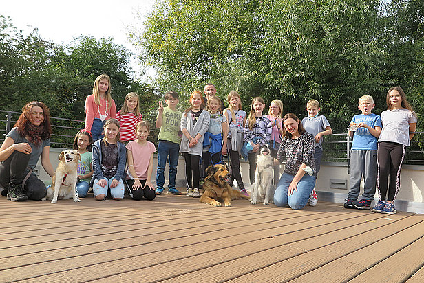 Gruppenbild Kinder-Tierschutz- und Mediengruppe