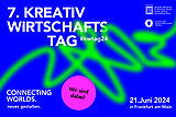 Illustration 7. Kreativwirtschaftstag #kwtag24 Connecting Worlds. neues gestalten. 21. Juni 2024 in Frankfurt am Main