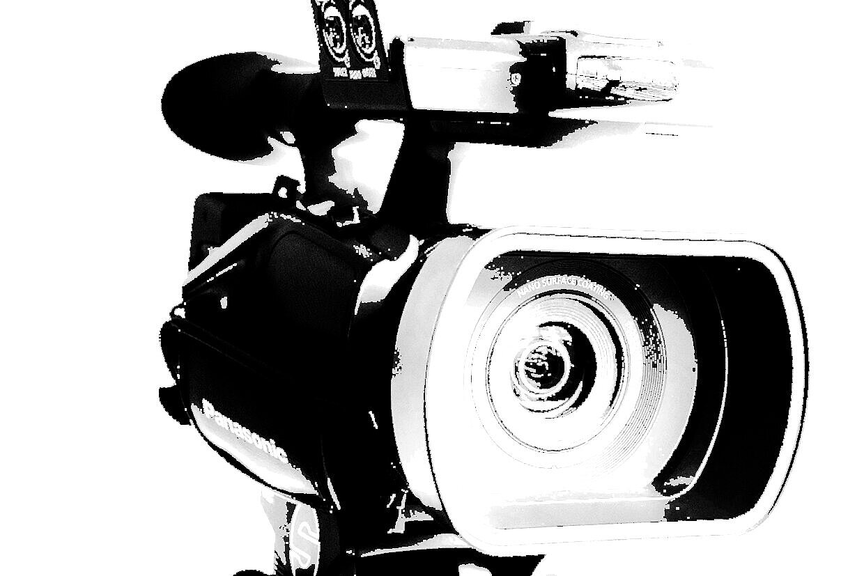 Kamera in schwarz-weiß.