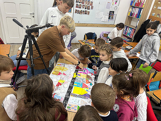 Kinder und Jugendliche an der Trickboxx