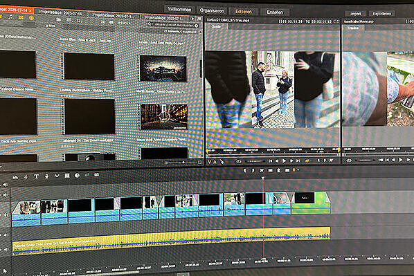 Ansicht Video-Schnittprogramm