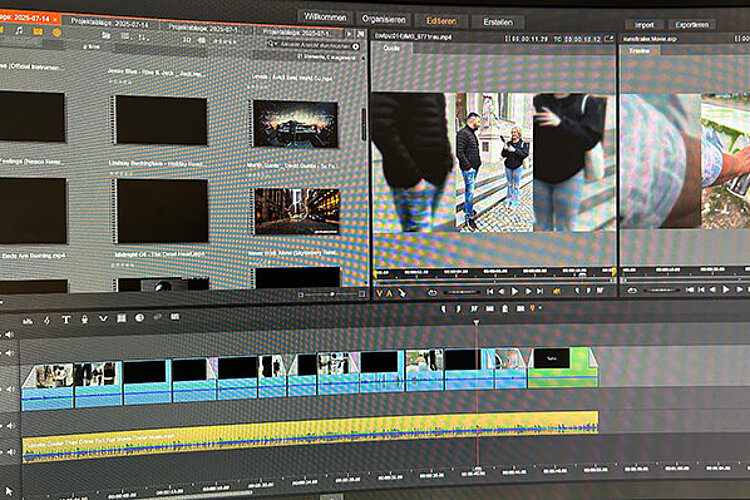 Ansicht Video-Schnittprogramm