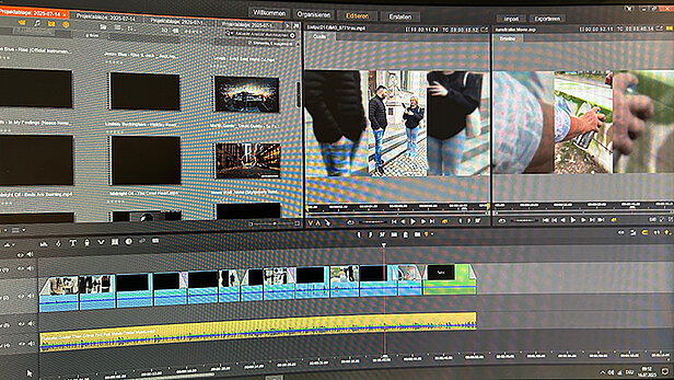 Ansicht Video-Schnittprogramm