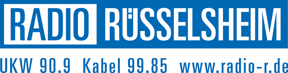 Logo Radio Rüsselsheim UKW 90.9 Kabel 89.05 www.radio-r.de