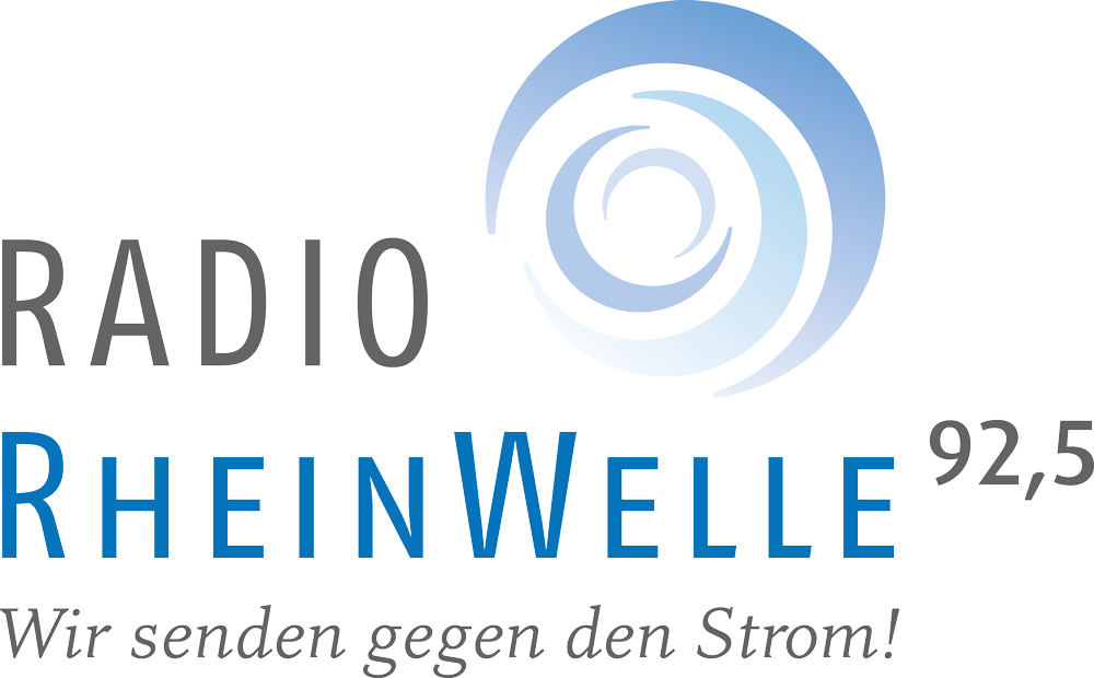 Logo Radio RheinWelle 92,5 - Wir senden gegen den Strom