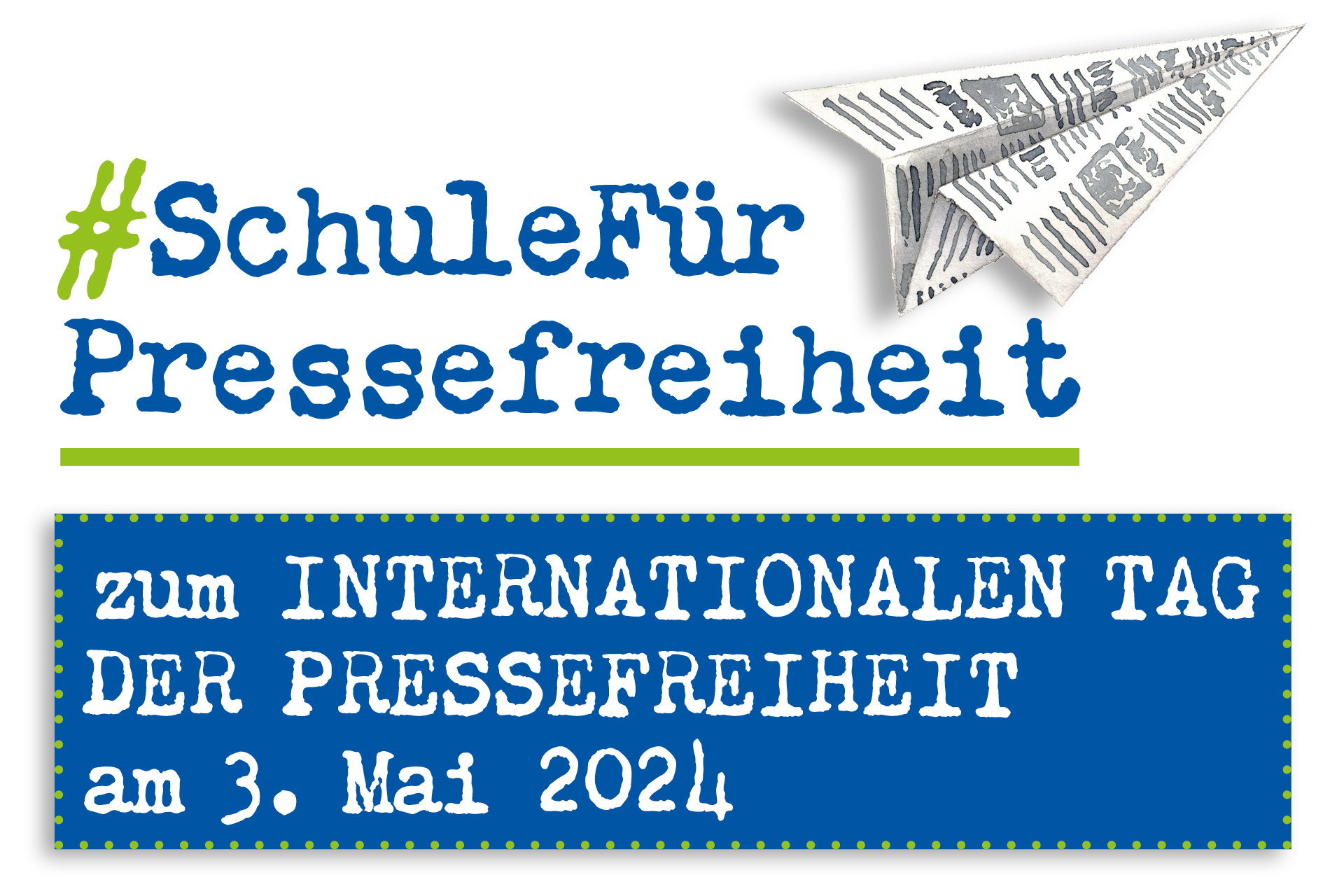 Logo #SchuleFürPressefreiheit